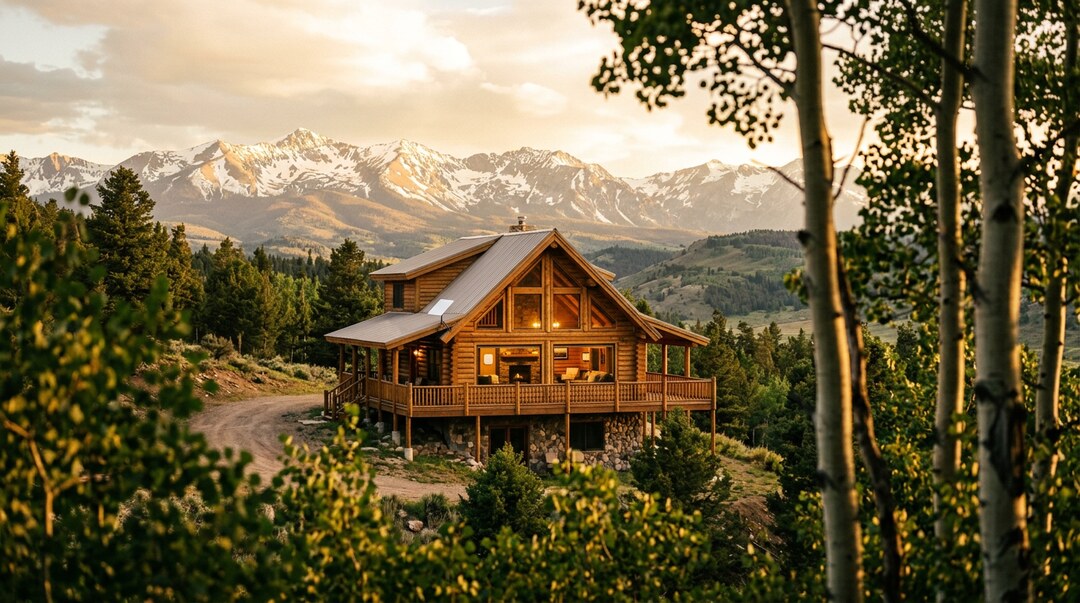 Colorado mountain home at sunset — the kind of property we design networks for